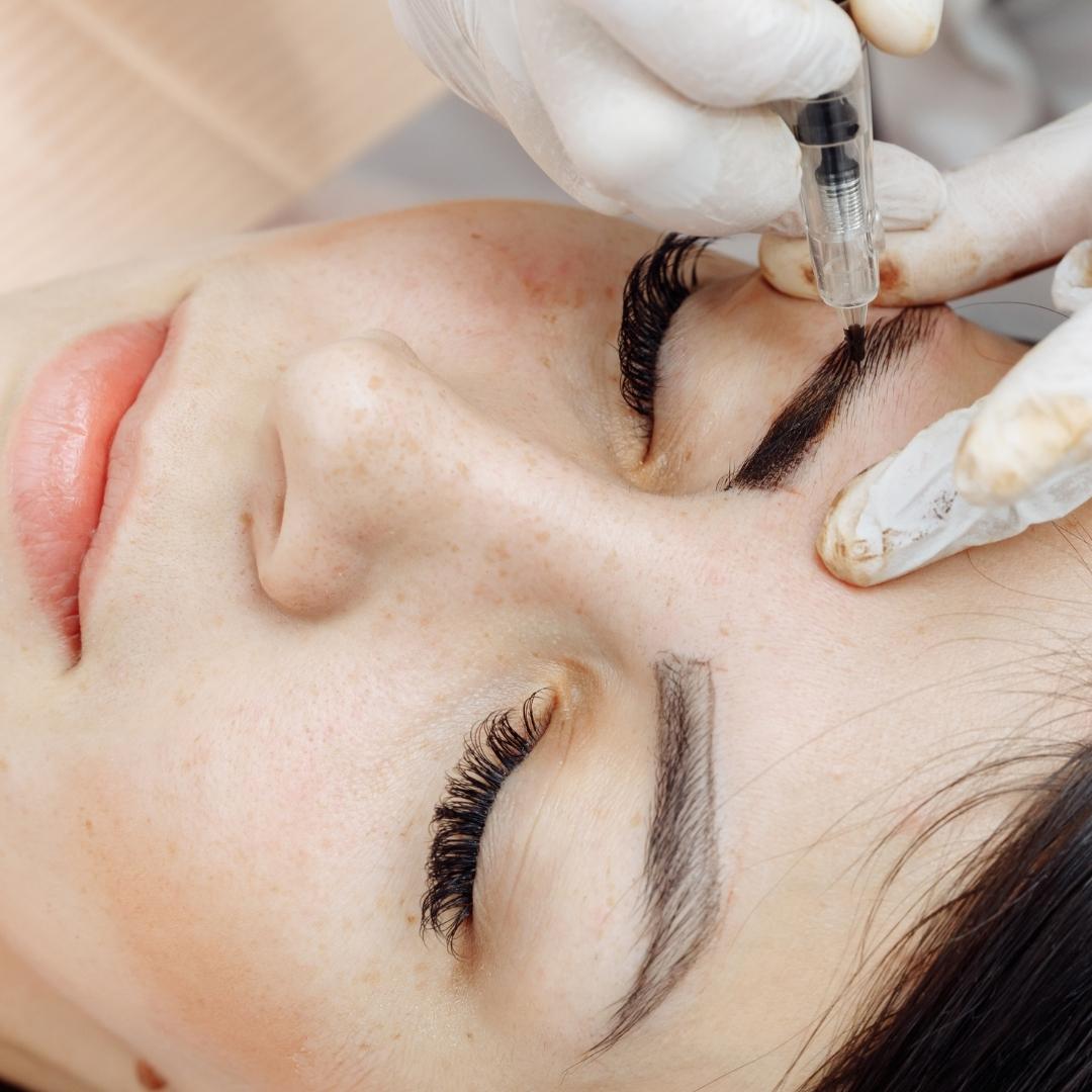 Microblading In Process