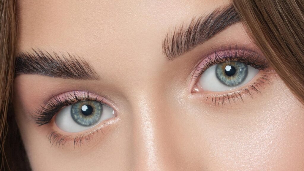 Close up of beautiful full brows